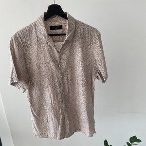 Cheetah Print Button Down Shirt